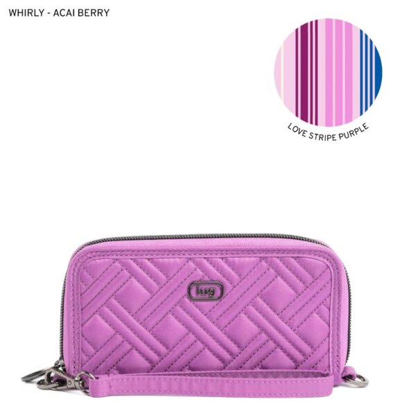 Lug Whirly RFID Wristlet Wallet Acai Berry - Picture 1 of 13